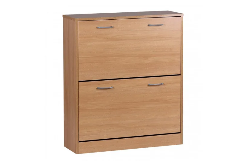 Skoskåp Wohnling KIEL med 2 fällbara fack, folierad spånskiva Bok - Bok - Förvaring - Sko- & klädförvaring - Skoförvaring