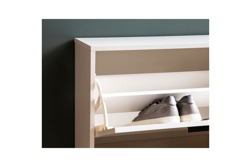 Skoskåp Wohnling med 3 fällbara fack 1 dörr melaminbelagd MDF modern - Förvaring - Sko- & klädförvaring - Skoförvaring