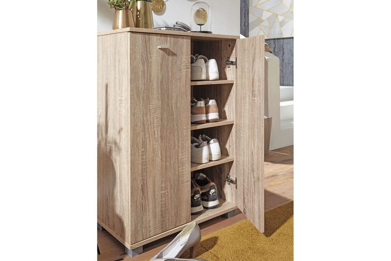 Skoskåp Wohnling NIMES för 12 par och 2 dörrar, folierad spånskiva Sonoma - Sonoma - Förvaring - Sko- & klädförvaring - Skoförvaring