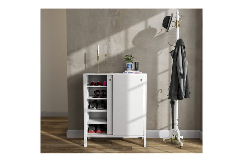 Sovran Skoskåp 92 cm - Natur/Vit - Förvaring - Sko- & klädförvaring - Skoförvaring