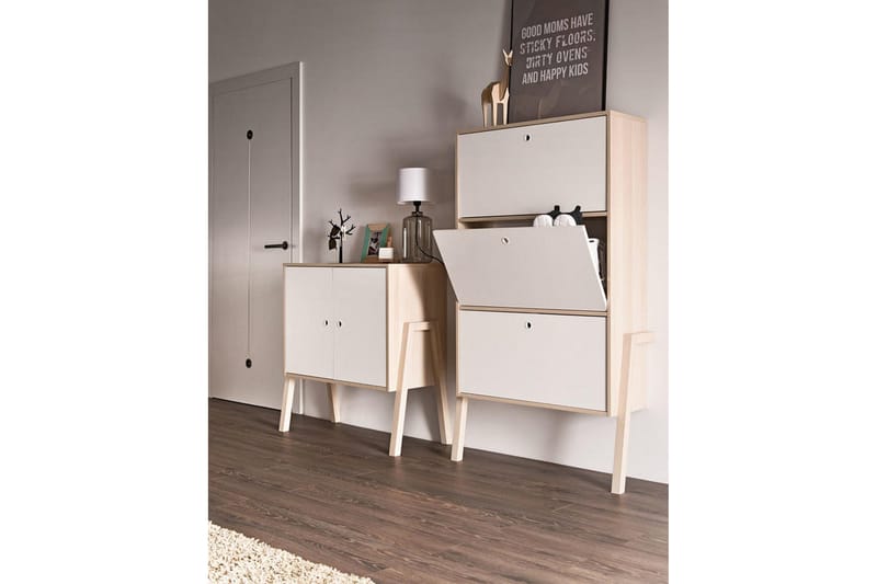 Spot Skoförvaring Trä/Natur/Vit - VOX - Förvaring - Sko- & klädförvaring - Skoförvaring