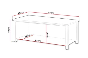 Storys Skobänk 99 cm - Vit - Förvaring - Sko- & klädförvaring - Skoförvaring - Bänk med skoförvaring