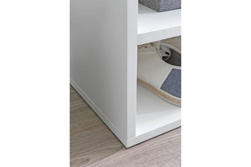 STROZIER Skohylla 104x32 cm Vit - Skoförvaring - Skohylla & skoställ