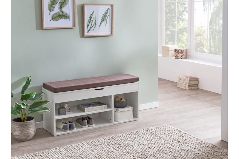 STROZIER Skohylla 104x32 cm Vit - Förvaring - Sko- & klädförvaring - Skoförvaring
