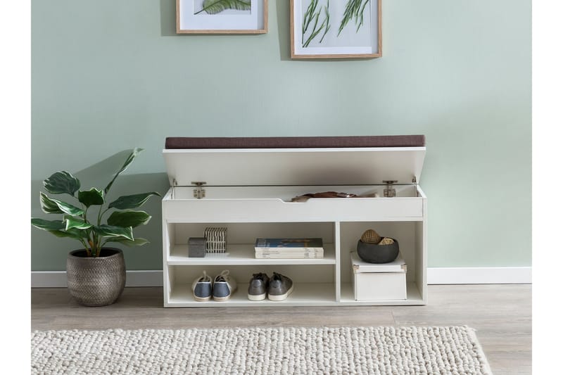 STROZIER Skohylla 104x32 cm Vit - Förvaring - Sko- & klädförvaring - Skoförvaring