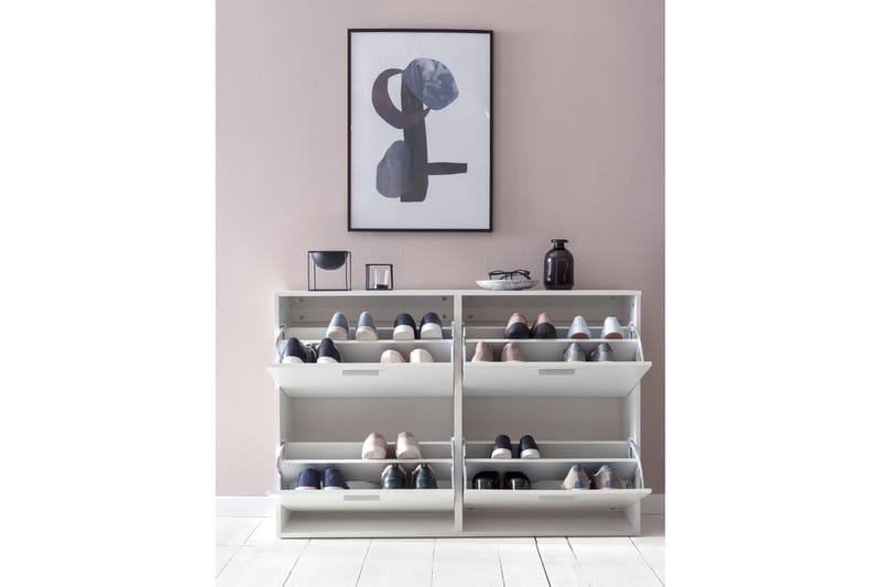 Terreri Skoskåp 120x24 cm - Vit - Förvaring - Sko- & klädförvaring - Skoförvaring