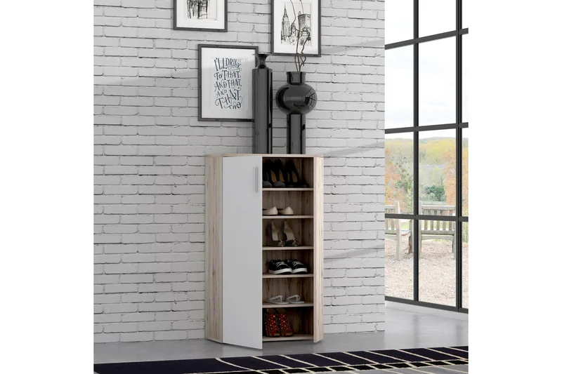 Ticketwood Skoskåp 69 cm - Brun/Vit - Förvaring - Sko- & klädförvaring - Skoförvaring