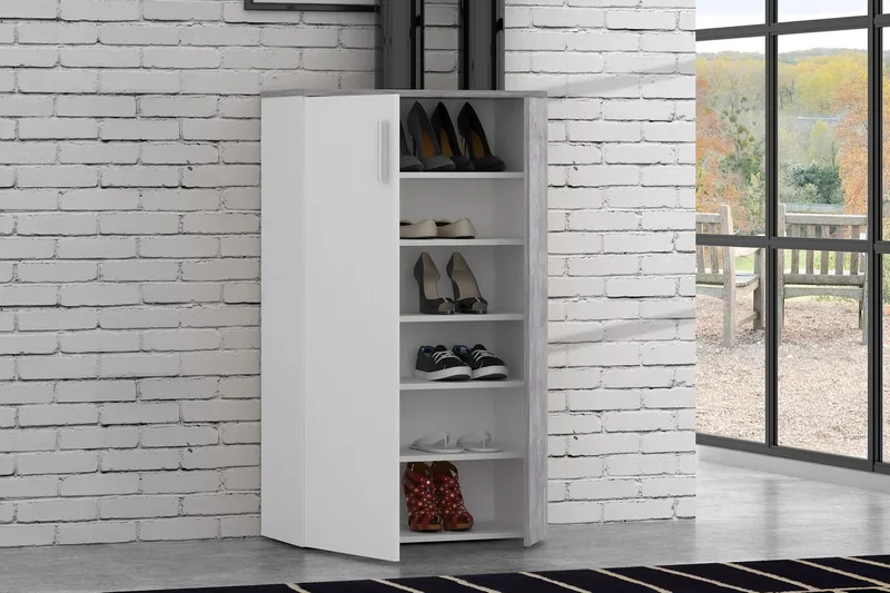 Ticketwood Skoskåp 69 cm - Grå/Vit - Förvaring - Sko- & klädförvaring - Skoförvaring