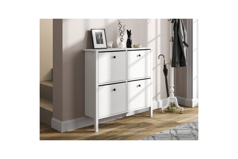 Torval Skoskåp 101 cm - Natur/Vit - Förvaring - Sko- & klädförvaring - Skoförvaring