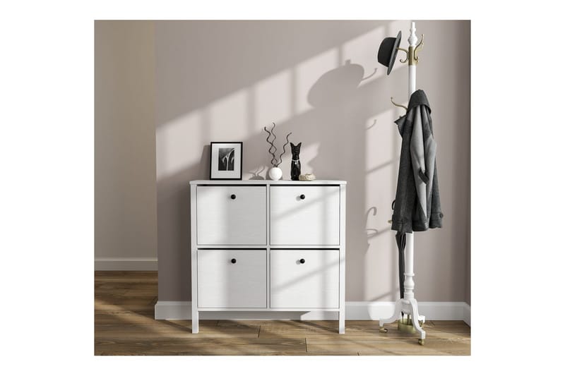 Torval Skoskåp 101 cm - Natur/Vit - Förvaring - Sko- & klädförvaring - Skoförvaring