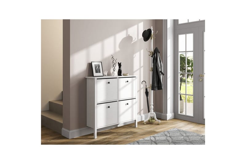 Torval Skoskåp 101 cm - Natur/Vit - Förvaring - Sko- & klädförvaring - Skoförvaring