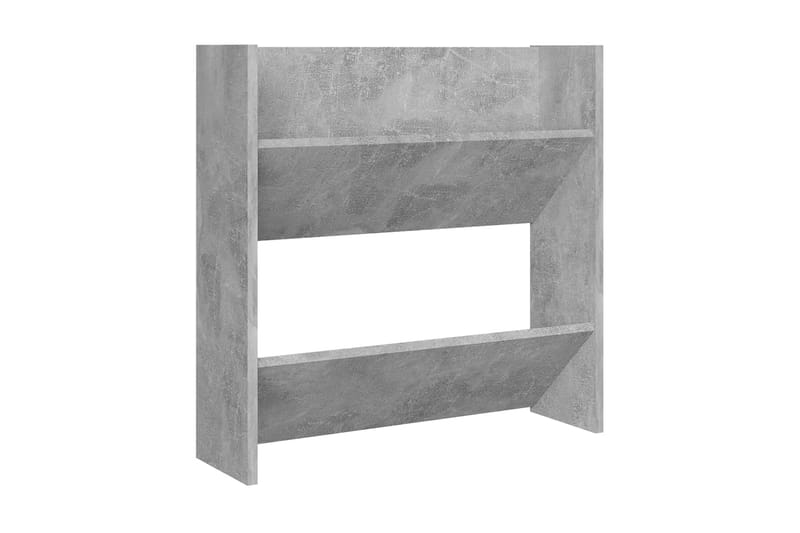Väggmonterat skoställ 2 st betonggrå 60x18x60 cm spånskiva - Betonggrå - Förvaring - Sko- & klädförvaring - Skoförvaring