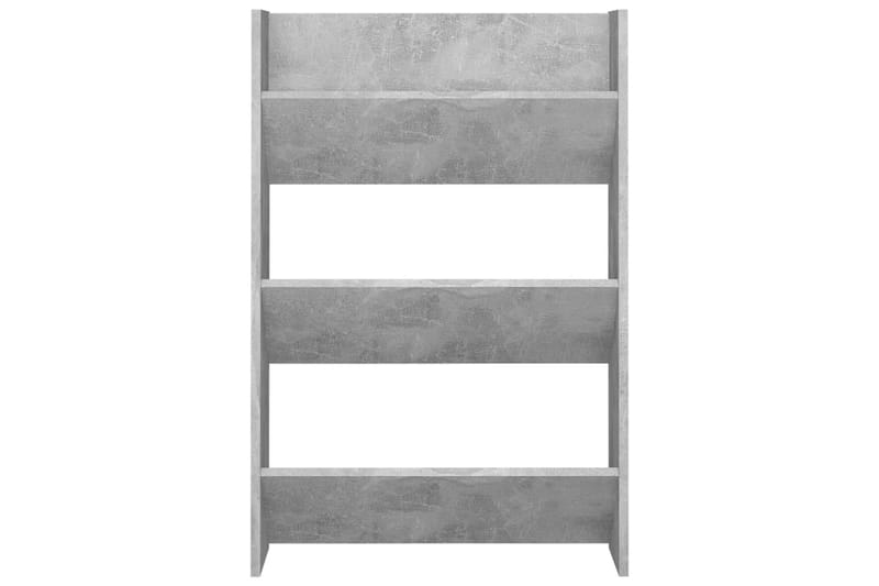 Väggmonterat skoställ 2 st betonggrå 60x18x90 cm spånskiva - Betonggrå - Förvaring - Sko- & klädförvaring - Skoförvaring