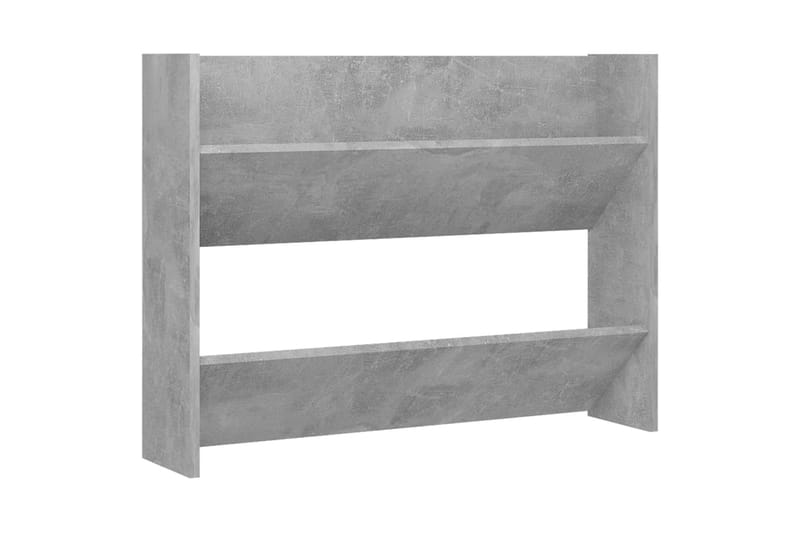 Väggmonterat skoställ 2 st betonggrå 80x18x60 cm spånskiva - Betonggrå - Förvaring - Sko- & klädförvaring - Skoförvaring