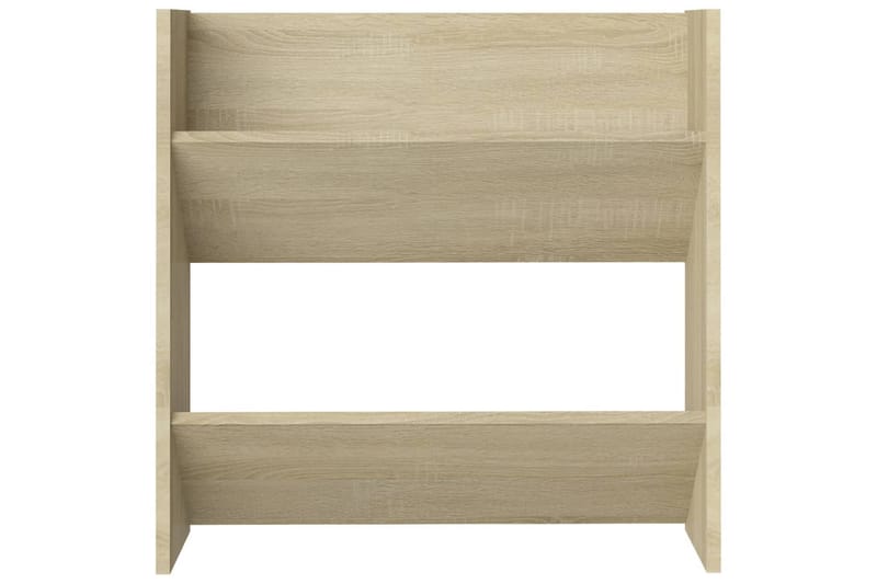 Väggmonterat skoställ 2 st sonoma-ek 60x18x60 cm spånskiva - Ek - Förvaring - Sko- & klädförvaring - Skoförvaring