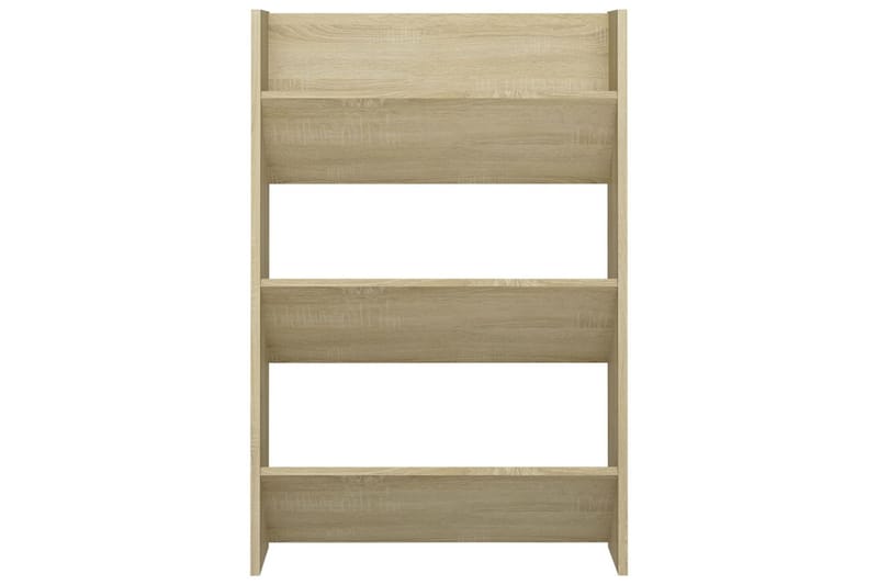 Väggmonterat skoställ 2 st sonoma-ek 60x18x90 cm spånskiva - Ek - Förvaring - Sko- & klädförvaring - Skoförvaring
