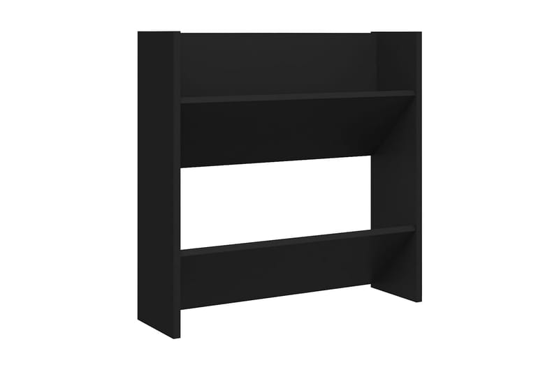 Väggmonterat skoställ 4 st svart 60x18x60 cm spånskiva - Svart - Förvaring - Sko- & klädförvaring - Skoförvaring
