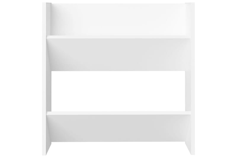 Väggmonterat skoställ 4 st vit 60x18x60 cm spånskiva - Vit - Förvaring - Sko- & klädförvaring - Skoförvaring