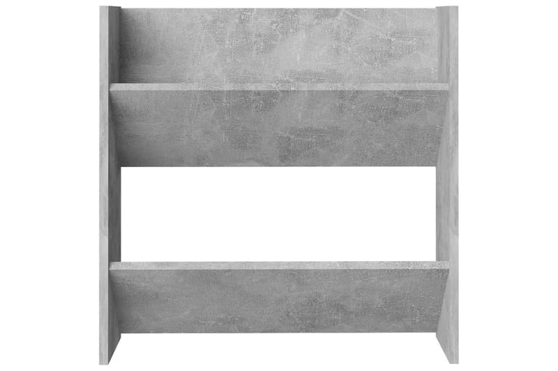 Väggmonterat skoställ betonggrå 60x18x60 cm spånskiva - Betonggrå - Förvaring - Sko- & klädförvaring - Skoförvaring