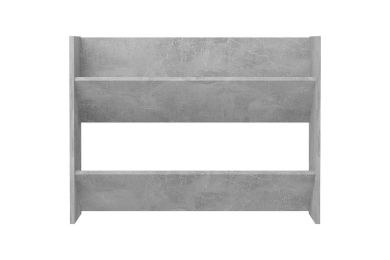 Väggmonterat skoställ betonggrå 80x18x60 cm spånskiva - Betonggrå - Förvaring - Sko- & klädförvaring - Skoförvaring