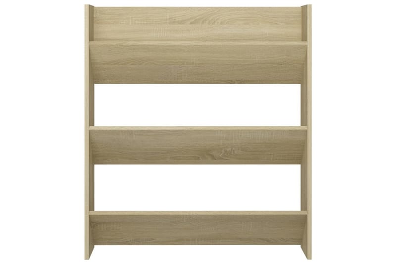 Väggmonterat skoställ sonoma-ek 80x18x90 cm spånskiva - Ek - Förvaring - Sko- & klädförvaring - Skoförvaring