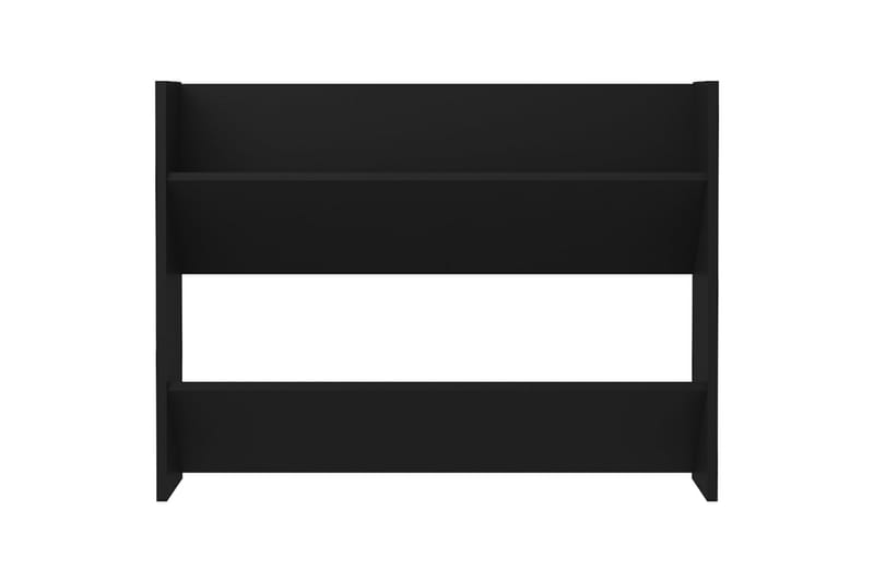 Väggmonterat skoställ svart 80x18x60 cm spånskiva - Svart - Förvaring - Sko- & klädförvaring - Skoförvaring