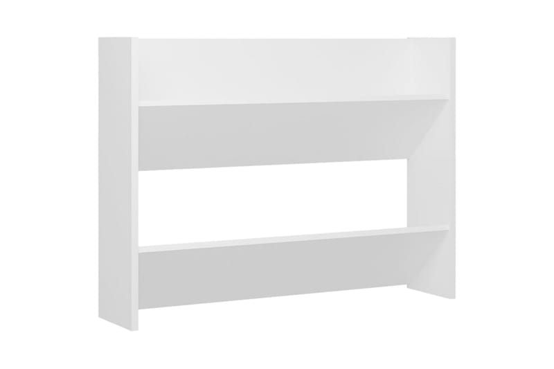 Väggmonterat skoställ vit 80x18x60 cm spånskiva - Vit - Förvaring - Sko- & klädförvaring - Skoförvaring