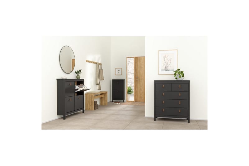 Vallvidera Skoskåp 102,6 cm - Svart - Förvaring - Sko- & klädförvaring - Skoförvaring