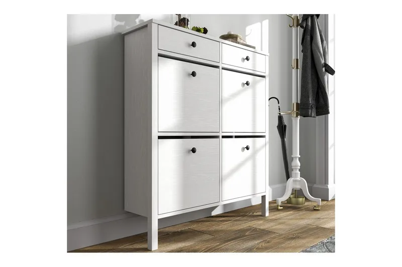 Veylin Skoskåp 101 cm - Natur/Vit - Förvaring - Sko- & klädförvaring - Skoförvaring