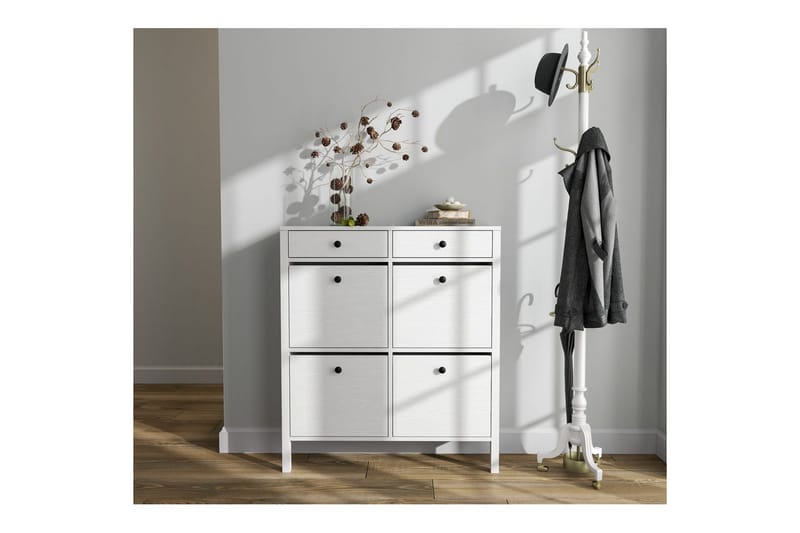 Veylin Skoskåp 101 cm - Natur/Vit - Förvaring - Sko- & klädförvaring - Skoförvaring