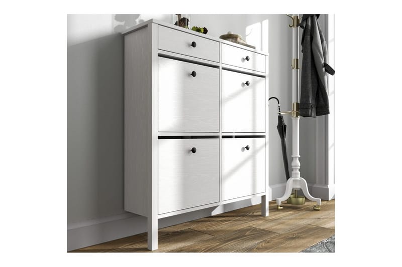 Veylin Skoskåp 101 cm - Natur/Vit - Förvaring - Sko- & klädförvaring - Skoförvaring