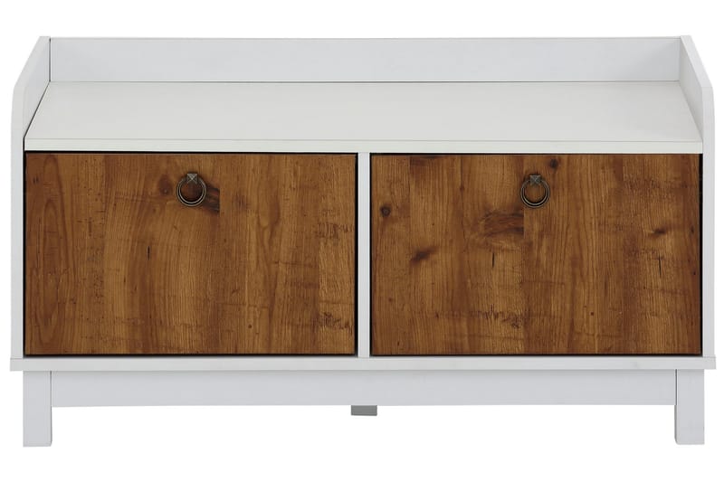 WAINTWRIGHT Skobänk 92x45 cm Vit/Natur - Förvaring - Sko- & klädförvaring - Skoförvaring