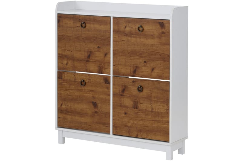 WAINTWRIGHT Skoskåp 92x25 cm Vit/Natur - Förvaring - Sko- & klädförvaring - Skoförvaring