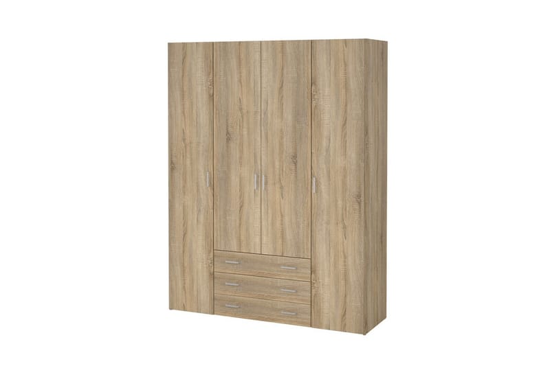 Space Garderob 154x200 cm - Natur - Förvaring - Sko- & klädförvaring - Garderober & garderobssystem