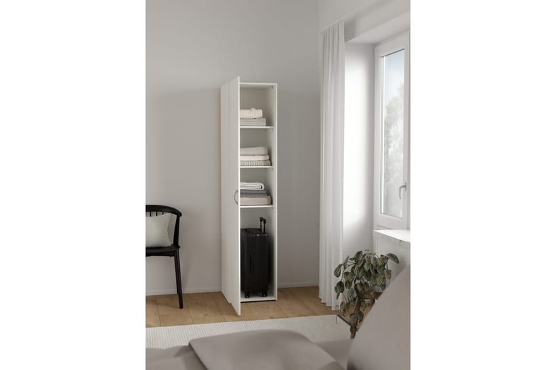 Space Garderob 39x175 cm - Vit - Förvaring - Sko- & klädförvaring - Garderober & garderobssystem