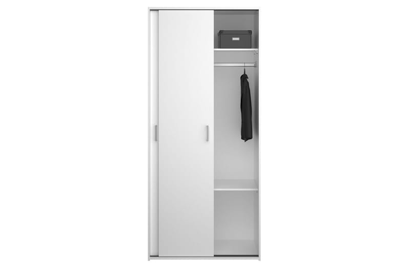 Space Garderob 78x175 cm - Vit - Förvaring - Sko- & klädförvaring - Garderober & garderobssystem
