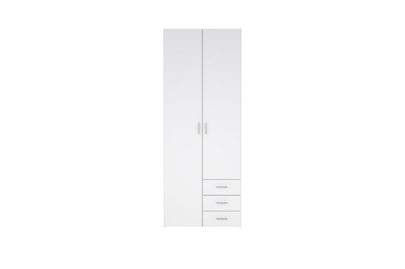 Space Garderob 78x200 cm - Vit - Förvaring - Sko- & klädförvaring - Garderober & garderobssystem