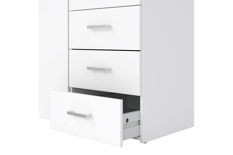 Space Garderob 78x200 cm - Vit - Förvaring - Sko- & klädförvaring - Garderober & garderobssystem