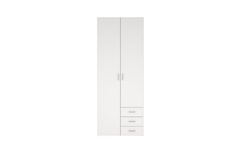 Space Garderob 78x200 cm - Vit - Förvaring - Sko- & klädförvaring - Garderober & garderobssystem
