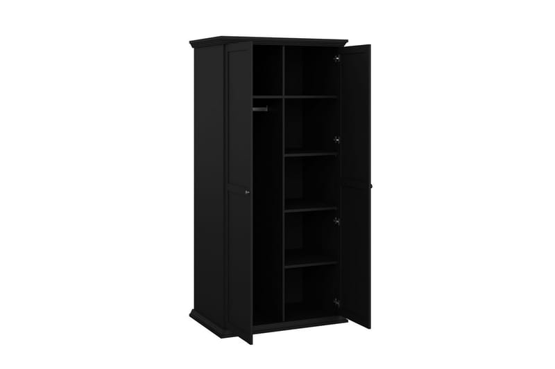 Suneta Garderob 96x200 cm - Svart - Förvaring - Sko- & klädförvaring - Garderober & garderobssystem
