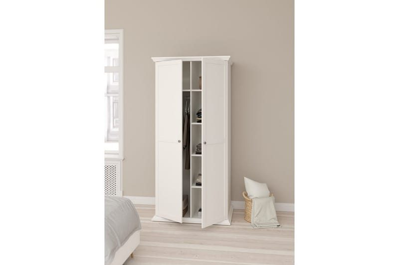 Suneta Garderob 96x200 cm - Vit - Förvaring - Sko- & klädförvaring - Garderober & garderobssystem