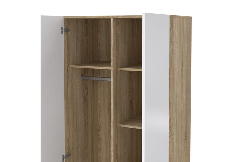 Suntia Garderob 79x201 cm - Vit - Förvaring - Sko- & klädförvaring - Garderober & garderobssystem