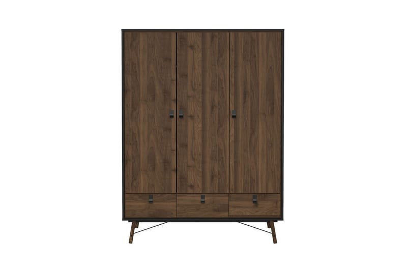 Tadami Garderob 150x200 cm - Svart/Natur - Förvaring - Sko- & klädförvaring - Garderober & garderobssystem
