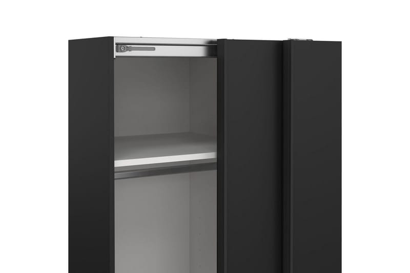 Takeru Garderob 119x200 cm - Svart - Förvaring - Sko- & klädförvaring - Garderober & garderobssystem