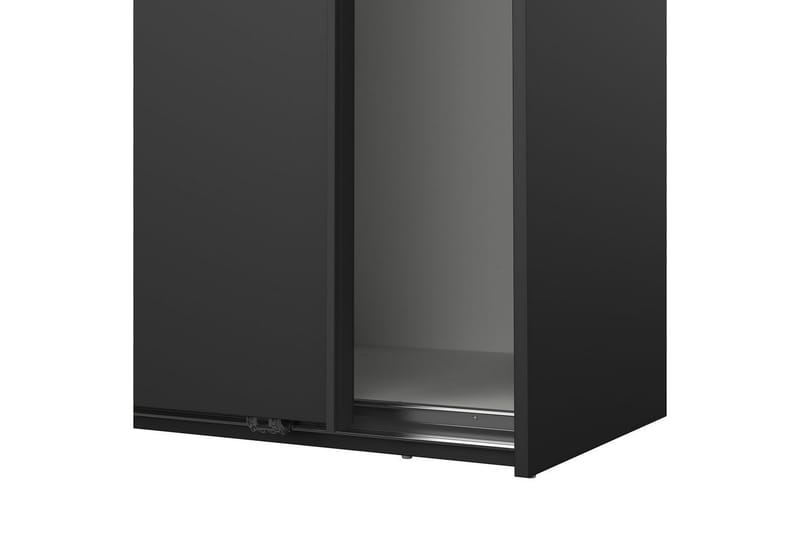 Takeru Garderob 119x200 cm - Svart - Förvaring - Sko- & klädförvaring - Garderober & garderobssystem
