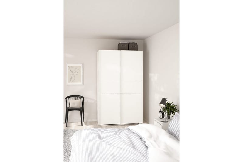 Takeru Garderob 119x200 cm - Vit - Förvaring - Sko- & klädförvaring - Garderober & garderobssystem