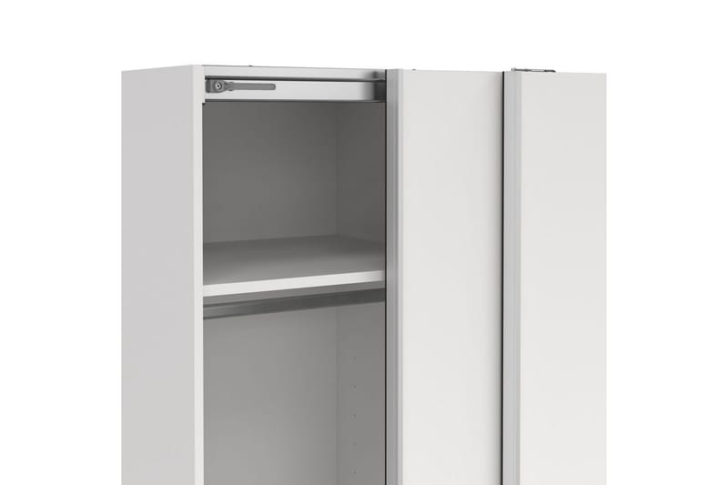 Takeru Garderob 119x200 cm - Vit - Förvaring - Sko- & klädförvaring - Garderober & garderobssystem