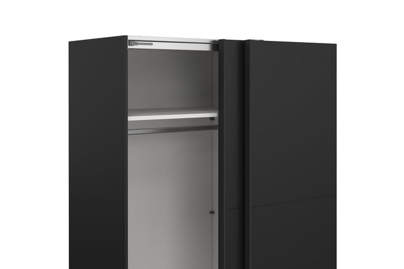 Takeru Garderob 179x200 cm - Svart - Förvaring - Sko- & klädförvaring - Garderober & garderobssystem