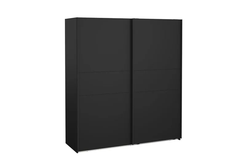 Takeru Garderob 179x200 cm - Svart - Förvaring - Sko- & klädförvaring - Garderober & garderobssystem