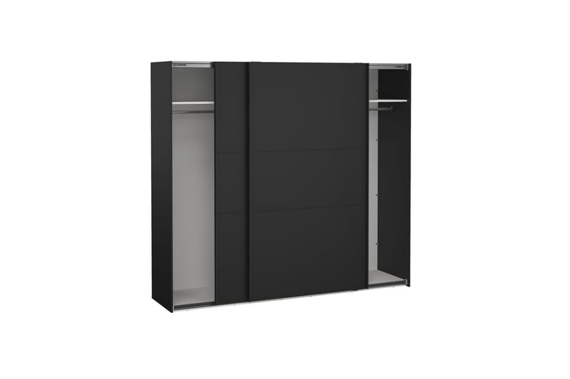 Takeru Garderob 244x221 cm - Svart - Förvaring - Sko- & klädförvaring - Garderober & garderobssystem